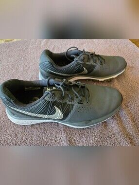 Nike Lunarlon Golf Shoes  Boys 7.5 Black/Silver